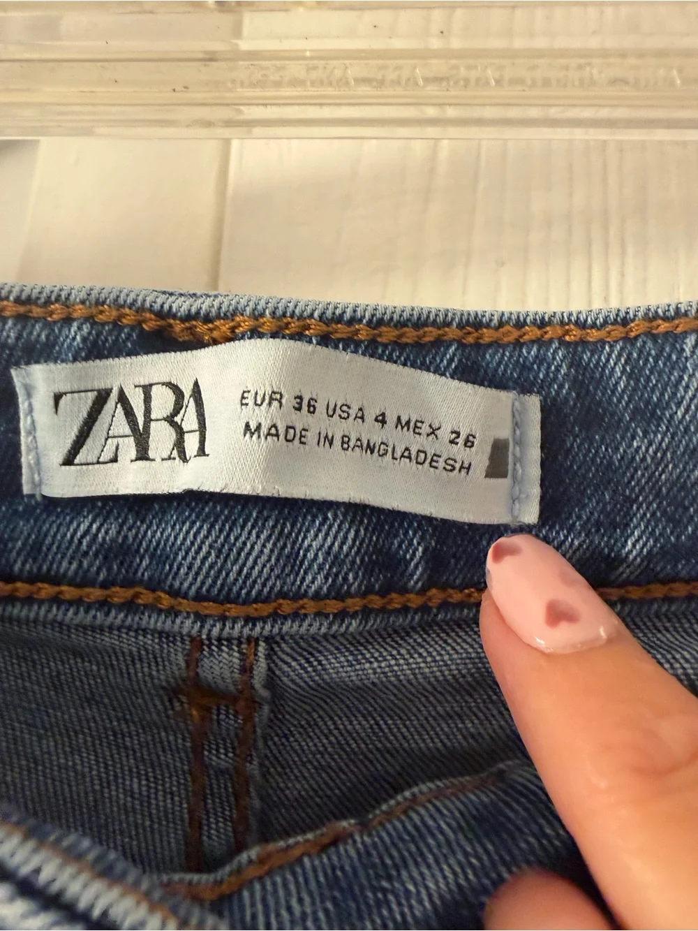 Zara Wide-Leg Jeans — Medium Blue